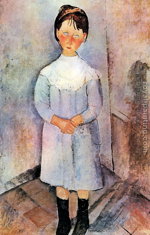 Amedeo Modigliani : Little Girl In Blue Amedeo Modigliani : Little Girl In Blue